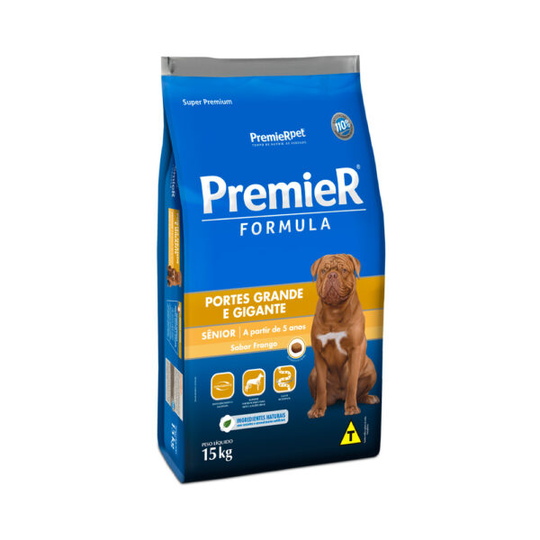 Ração Premier Fórmula para Cães Sênior de Porte Grande e Gigante Sabor Frango 15kg (cópia)